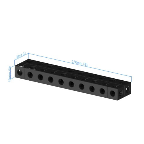Base plate - 25x50x250mm, AF25 product photo Back View L