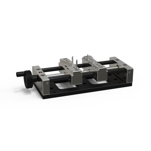 OmniFix metrologist vise 120x270 w. base plate product photo Front View L
