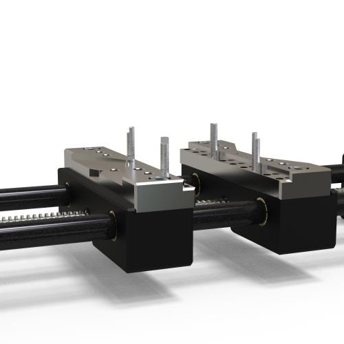 OmniFix metrologist vise 120x320mm, aluminium product photo Back View L