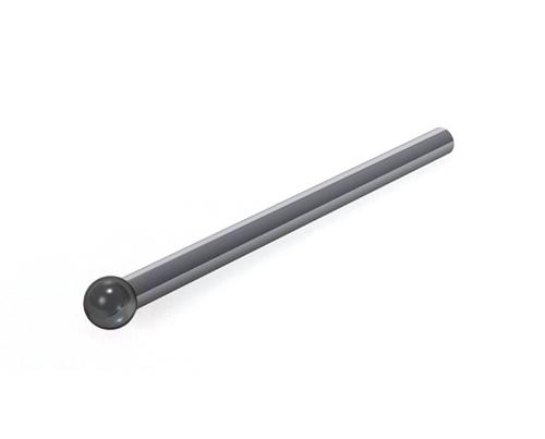 Styli without thread, straight shaft, sphere, silicon nitride, tungsten carbide product photo