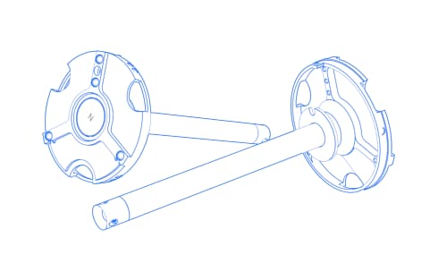 VAST XXT TL1 with adapter for rotatable elements